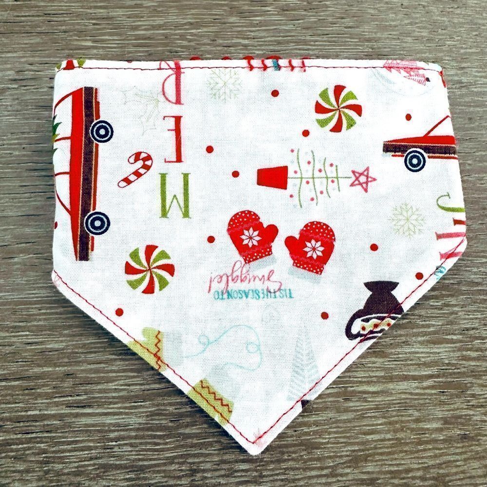 Christmas Plaid Dog Holiday Pet Bandana Collar S